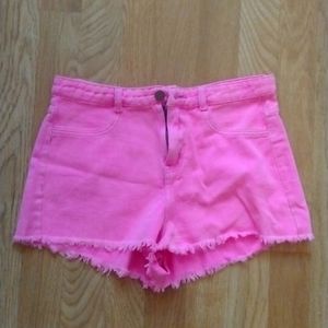 Pink booty shorts